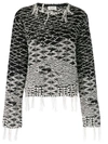 SAINT LAURENT berber jacquard sweater,500055YA2NX