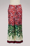 GUCCI POPPY GARDEN SILK PAJAMA PANT,499155/ZKP84/9321