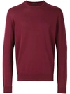 Prada Cashmere Crew Neck Sweater In Red