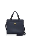 Tory Burch Kira Small Leather Tote - Blue In Royal Navy