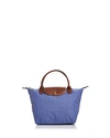 Longchamp 'small Le Pliage' Top Handle Tote - Purple In Lavender Purple/gold