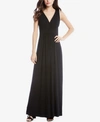 Karen Kane Sleeveless V-neck Maxi Dress In Black