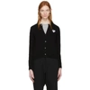 Comme Des Garçons Play Black Heart Patch Cardigan In Black
