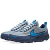 Nike Air Zoom Spiridon '16 Mesh And Suede Sneakers In Blue