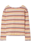 M.I.H. JEANS STRIPED COTTON-JERSEY TOP