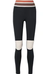 OLYMPIA ACTIVEWEAR MOTO STRIPED STRETCH LEGGINGS