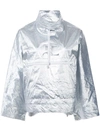 COURRÈGES Snapped Sleeves Rain jacket,118BL04873