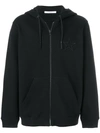 GIVENCHY STAR EMBROIDERED ZIP HOODIE,BM70723Y3112695239