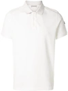 Moncler Knitted Polo Shirt In White
