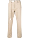 SACAI LUCK SACAI BELTED TROUSERS - NEUTRALS,01533M12673085