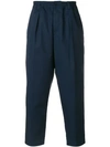 MARNI MARNI CROPPED TROUSERS - BLUE,PUMUWKA0954500412687435