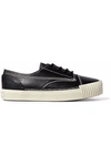 ALEXANDER WANG WOMAN LEATHER trainers BLACK,GB 7789028782466766