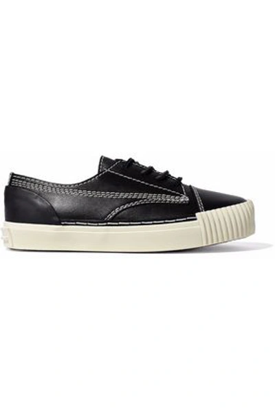 Alexander Wang Woman Leather Trainers Black