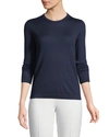 Polo Ralph Lauren Iconic Style Cashmere-blend Crewneck Pullover In Blue