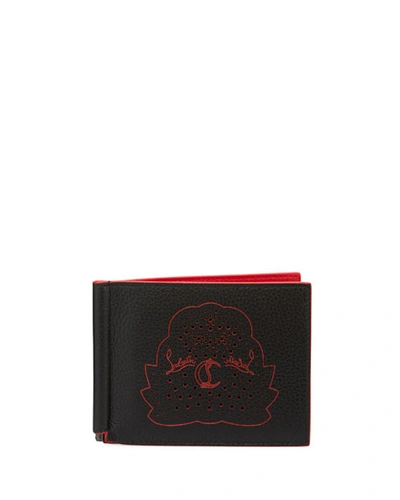 Christian Louboutin Clipsos Bi-fold Leather Wallet