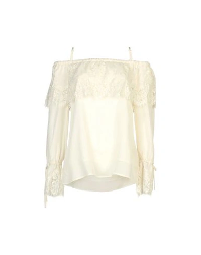 Gold Hawk Blouses In Ivory