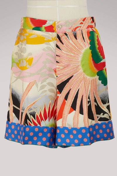 Gucci Tropical Bird Silk Pyjama Shirt In Multi
