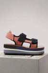 MARNI WEDGE SANDALS,ZPMSY02G08TCR86/00C20
