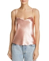 Alice And Olivia Alice + Olivia Harmon Cowl-neck Camisole In Blush