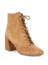 VINCE Halle Square Toe Suede Booties,0400097038951