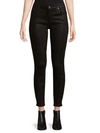 7 FOR ALL MANKIND ANKLE SKINNY COATED JEANS,0400093868534