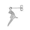 Cartergore Silver Hand Gun Single Short Drop Earring In Drop