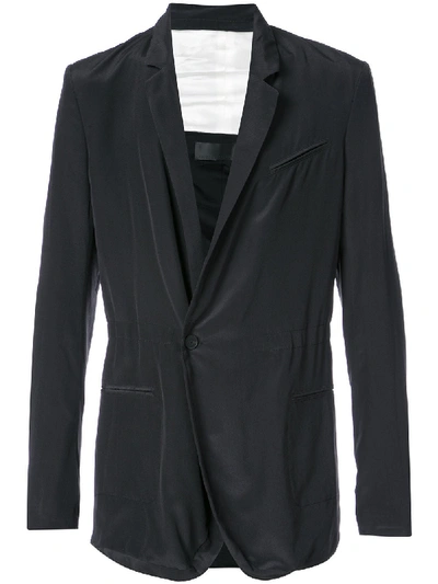 Haider Ackermann Crepe De Chine Blazer In Black