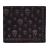 ALEXANDER MCQUEEN Black & Grey Silk Skull Scarf,1106404Q060