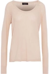 RAG & BONE WOMAN CROCHET-KNIT CASHMERE jumper PEACH,AU 7789028783418781