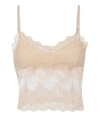 ONLY HEARTS So Fine Lace Crop Cami,45627NUDE