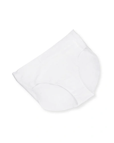 Hanro Invisible Cotton High-cut Brief In White