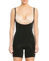 Spanx Thinstincts 2.0 Women 3x Black Stretch Open-bust Mid Thigh Bodysuit Jdm471 In Black