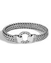 John Hardy Chain Classic Ring Clasp Sterling Silver Bracelet In Silver