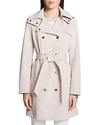 CALVIN KLEIN DOUBLE-BREASTED SNAP FRONT TRENCH COAT,CW84M769