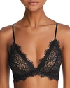 Anine Bing Stretch-lace Soft-cup Triangle Bra In Black
