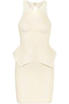 HERVÉ LÉGER BY MAX AZRIA TEXTURED KNITTED BANDAGE MINI DRESS,3074457345618354608