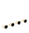 TOM FORD TOM FORD YELLOW GOLD AND ONYX CUFFLINKS,14993557
