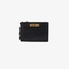 MOSCHINO MOSCHINO BLACK LOGO LEATHER POUCH,A8413800312551999