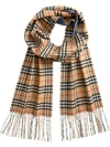 BURBERRY CASHMERE LONG VINTAGE CHECK SCARF,406011312672594