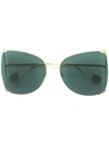 GUCCI OVERSIZED TINTED SUNGLASSES,GG0252S12682717