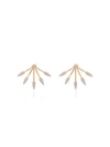 PAMELA LOVE GOLD DIAMOND FIVE SPIKE EARRINGS,FPLFSEY11012491450