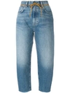 LEVI'S LEVI'S: MADE & CRAFTED BARREL CROP JEANS - BLUE,29315000412664017