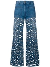 THE SEAFARER LASER CUT FLARED JEANS,8S4466057312687489