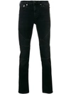 NEIL BARRETT NEIL BARRETT BIKER SLIM FIT JEANS - BLUE,PBDE215VG802T12691275