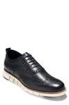 Cole Haan 'zerogrand' Wingtip Oxford In Black/ White