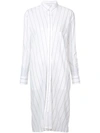 Y'S Y'S STRIPED SHIRT DRESS - WHITE,YED7804312652125