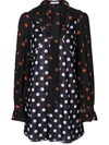 JW ANDERSON POLKA DOT AND FLORAL PRINT DRESS,DR96WS1812694800