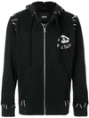 KTZ MONSTER AND PIN EMBROIDERY HOODED JACKET,SS18HD1612387090