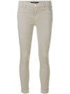 J Brand Skinny Trousers In White In Grey