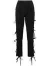 BLINDNESS TIE FRONT TROUSERS,PN0512701757